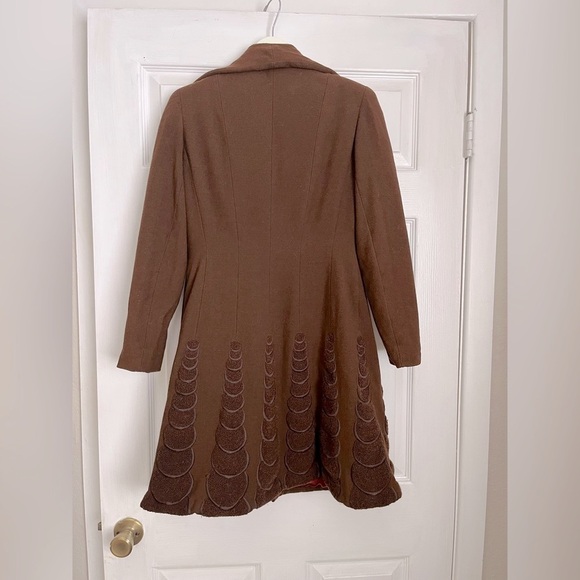 Brown Button-Up Coat - Picture 13 of 14